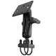 RAM Mount 1.5" Rail Mount with Double U-Bolt Base & 3.625" Square Base (VESA 75mm x 75mm Hole Pattern)