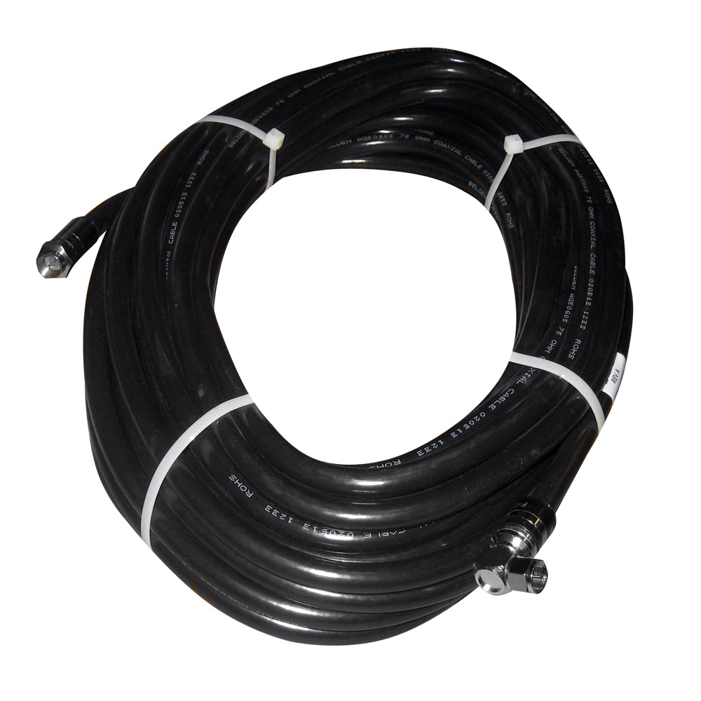 KVH RG-11 RF Cable with Right Angle Connector - 50'