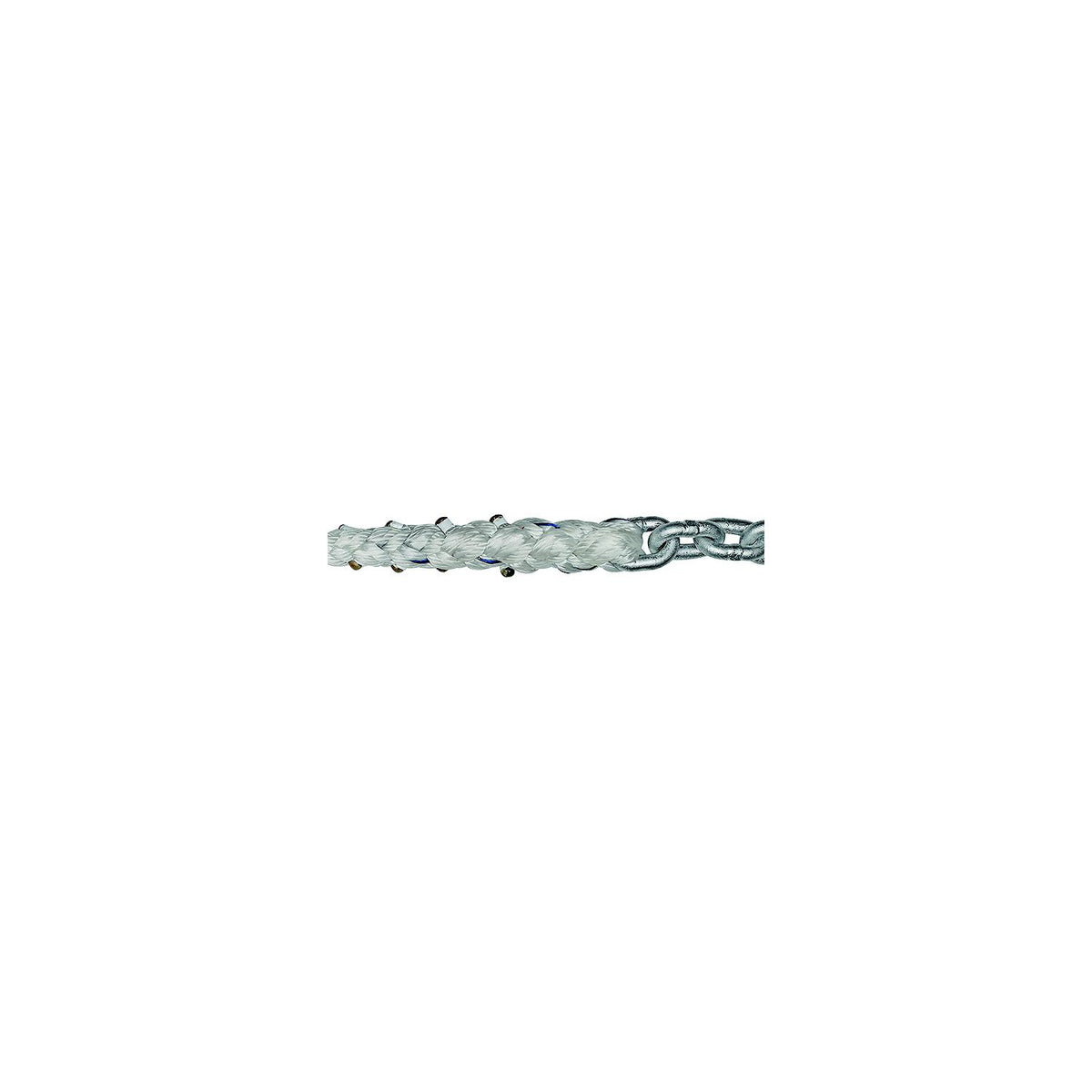 Titan Chain Eight Strand Anchor Rode, 1/2" x 150' Line, 1/4" x 15' Chain