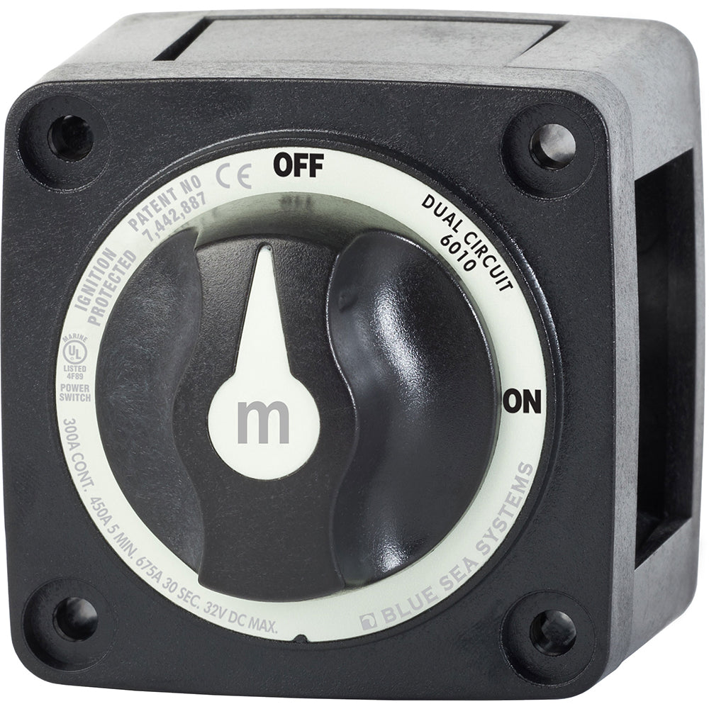 Blue Sea Systems 6010200 Battery Switch Dual Circuit - Black