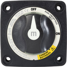Blue Sea Systems 6011200 m-Series Battery Switch Dual Circuit Plus - Black