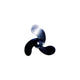 Solas 000107306P Plastic 3-Blade Propeller For Johnson/Evirude