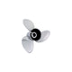 Solas 955114819 Rubex HR3 Stainless Steel Interchangeable Hub 3-Blade Propeller, 4-3/4" Gearcase, RH 14.75 x 19