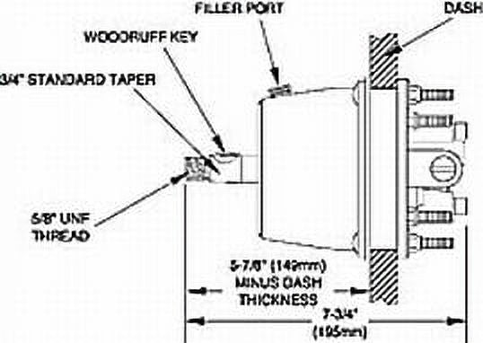 Seastar Helm Backmount Kit