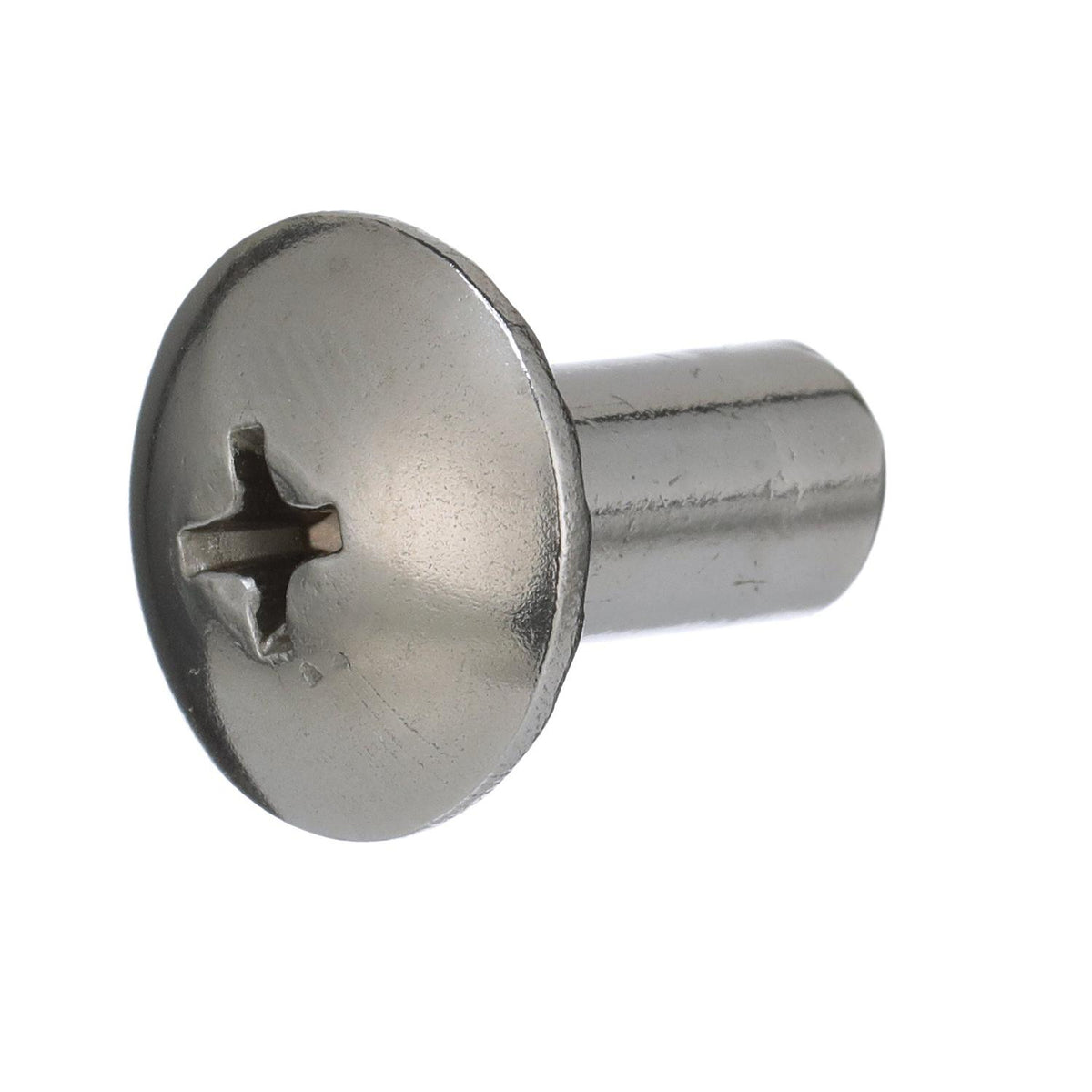Seachoice 18-8 Stainless Steel Phillips Barrel Nuts with Truss Head, 10-24 X 1/2 In., Pack of 25