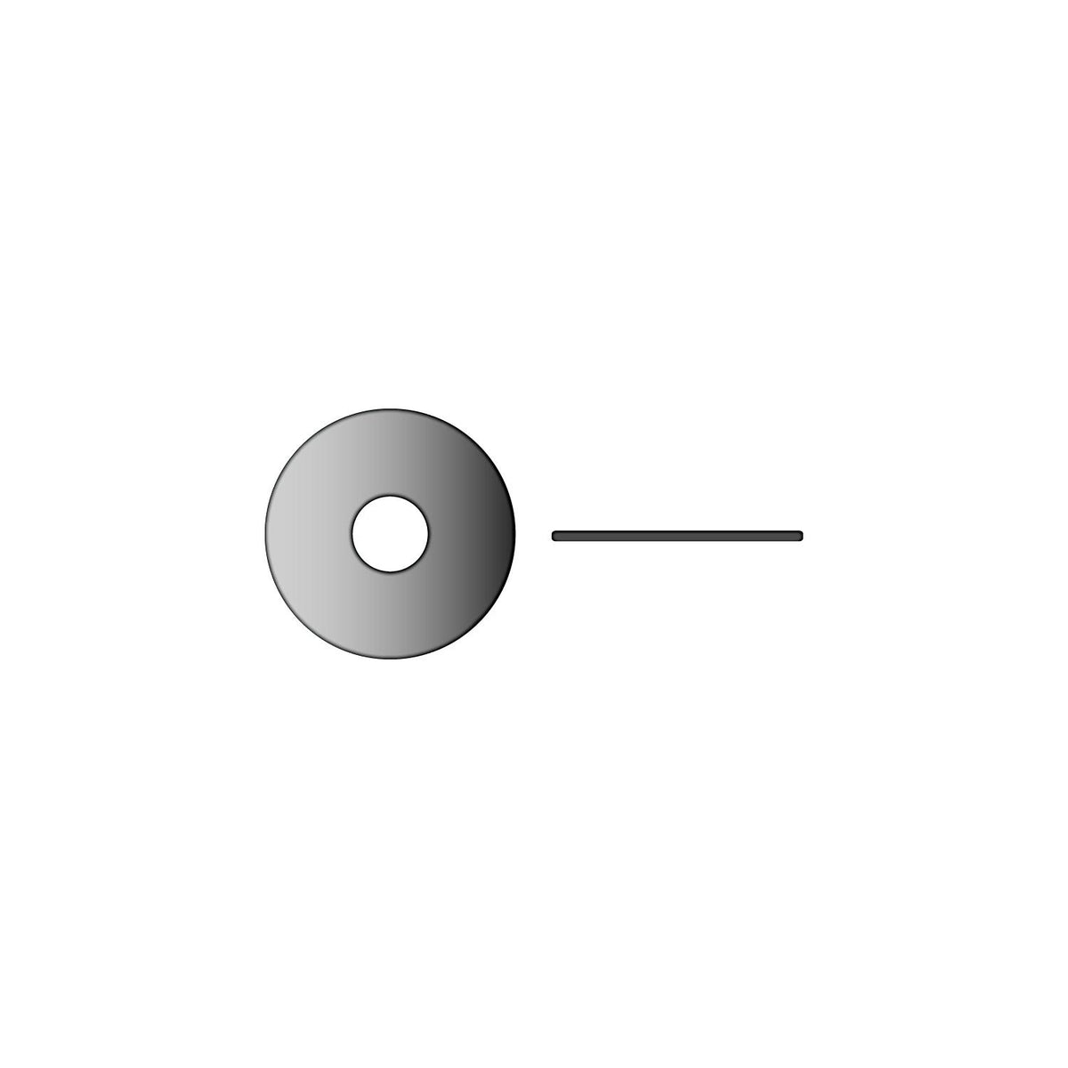 Seachoice Stainless Steel Fender Washer, 1/4" RP-MP1430SC