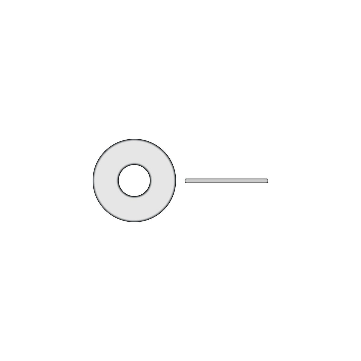 Seachoice Nylon Flat Washer, 1/4"