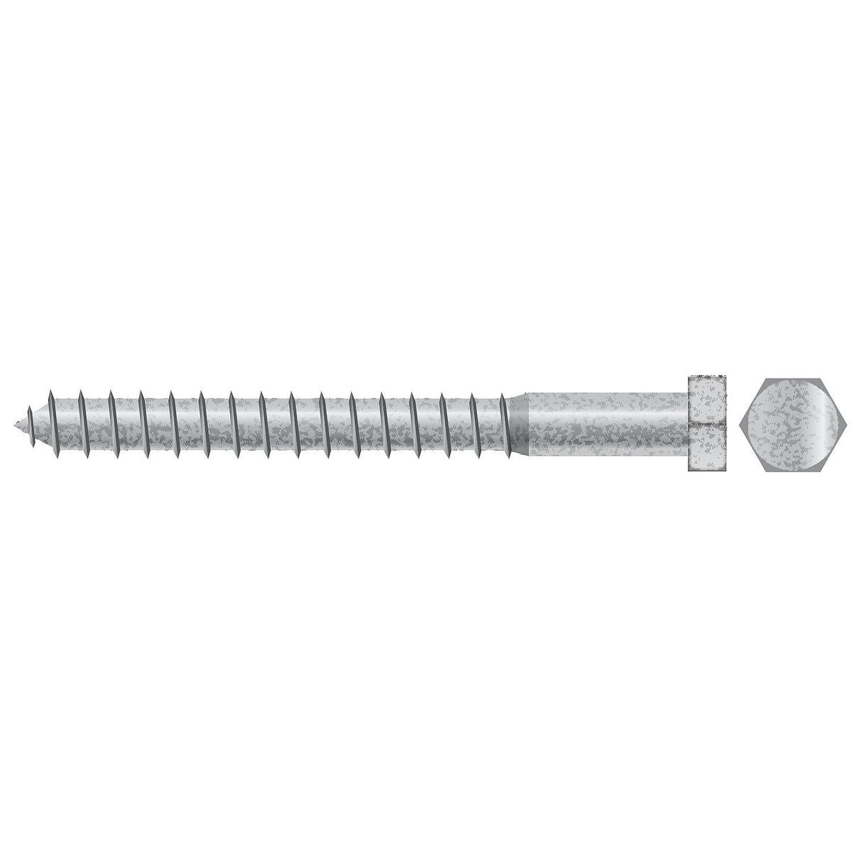 Seachoice Lag Screw, 3/8 x 6" RP-SC2664