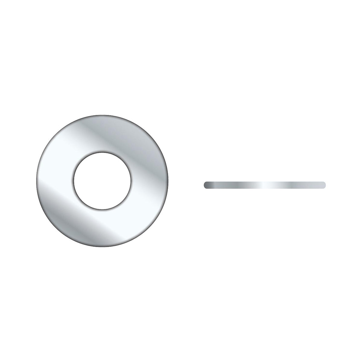 Seachoice Chrome Plated SS Lock Washe, 1/4"