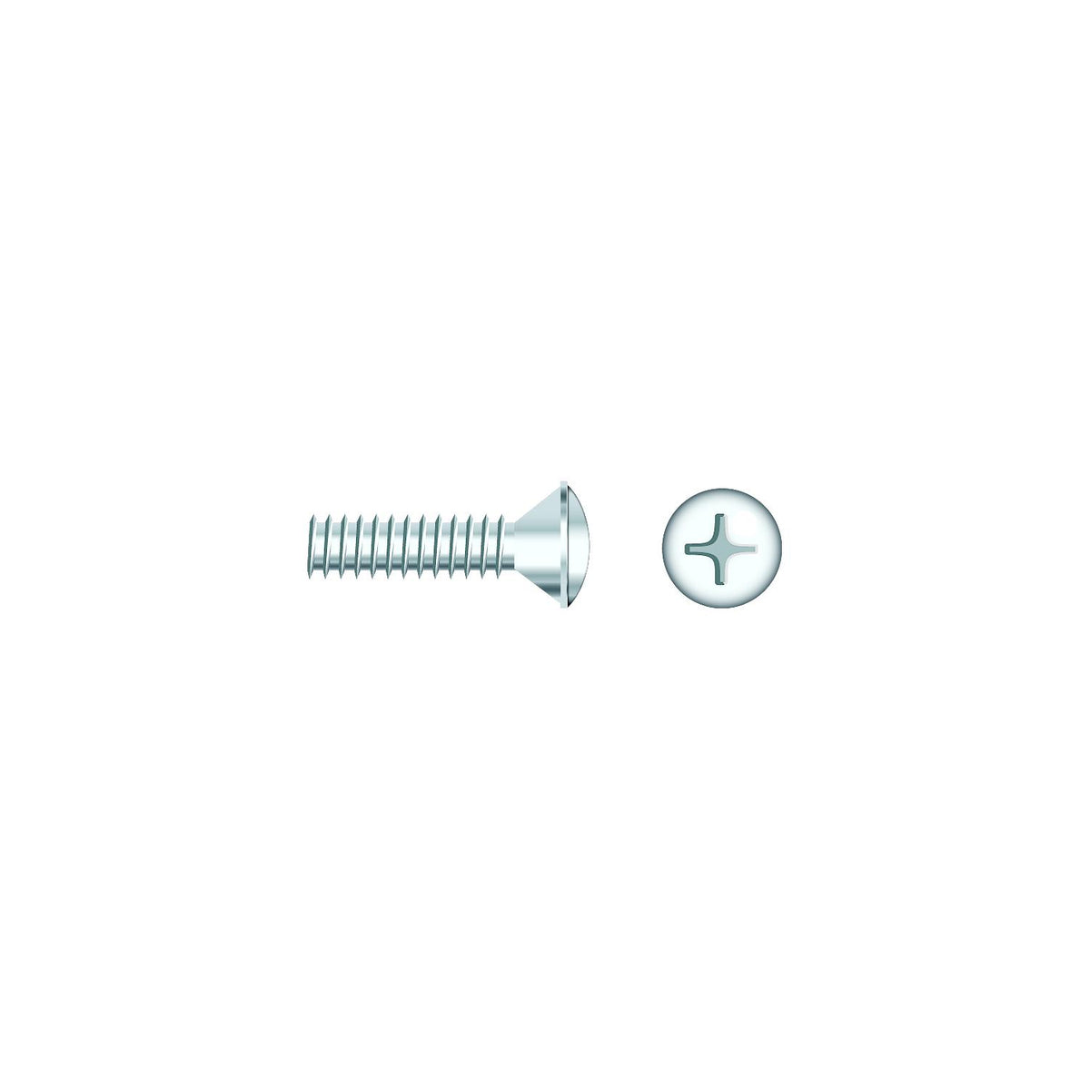Seachoice Chrome Plated SS Phillips Machine Screw - Oval Head, 1/4-20 x 1-1/2"