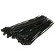 Seachoice Cable Ties, 8 In. Long, Mounting Design, 50 Lbs. Max Load, UV Black, Pack of 100