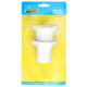 Seachoice Thru-Hull Connector with Broad Flange, White Finish, 1.5 In.