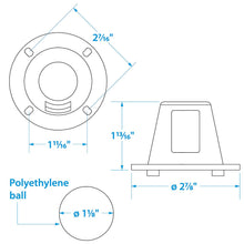 Seachoice Self-Bailling 2-7/8 In. Scupper Valve Kit, Clear