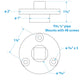 Seachoice Garboard Drain Plug, Stainless Steel, Fits 1/2 In. Pipe, Includes Flange and Plug