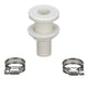 Seachoice Bilge Pump Installation Kit for 1-1/8 in. Outlets, with 6 Ft. Hose, 2 Hose Clamps, and Thru-Hull Fitting