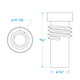 Seachoice UG176 Adapter, VHF Cable Antenna Connector