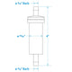 Seachoice in-Line Fuel Filter, 5/16 in., Plastic, Outboard, 20 Micron
