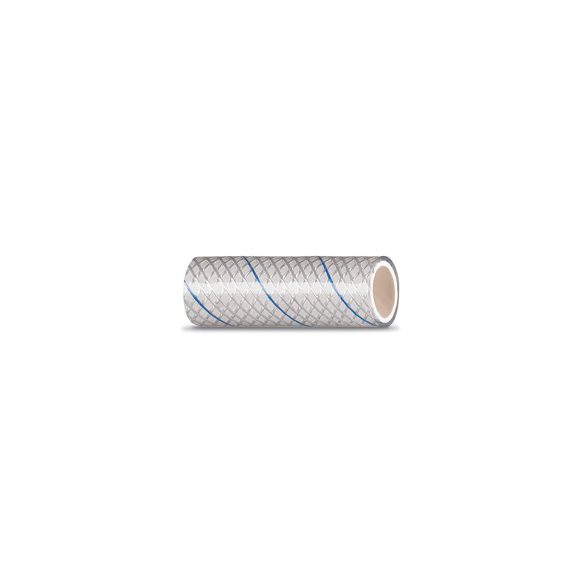 Seachoice Clear Reinforced PVC Tubing with Blue Tracer - 164 Series 1/2" x 25'