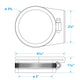 Seachoice Exhaust Guard Covers, Fits 3 in. OD Pipe, Black Rubber with Stainless Steel Hose Clamp