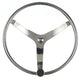 Seachoice 3 Spoke Sports Steering Wheel with Turning Knob, Fits 3/4 In. Tapered Shaft, 15.5 In. Diameter