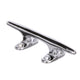 Seachoice Hollow Base Yacht Cleat, Chrome-Plated Cast Brass, 8 In. Long