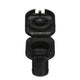Seachoice Deck Mount Gas Fill Plate with Vent, Hinged Flip-Top, Molded Black Plastic