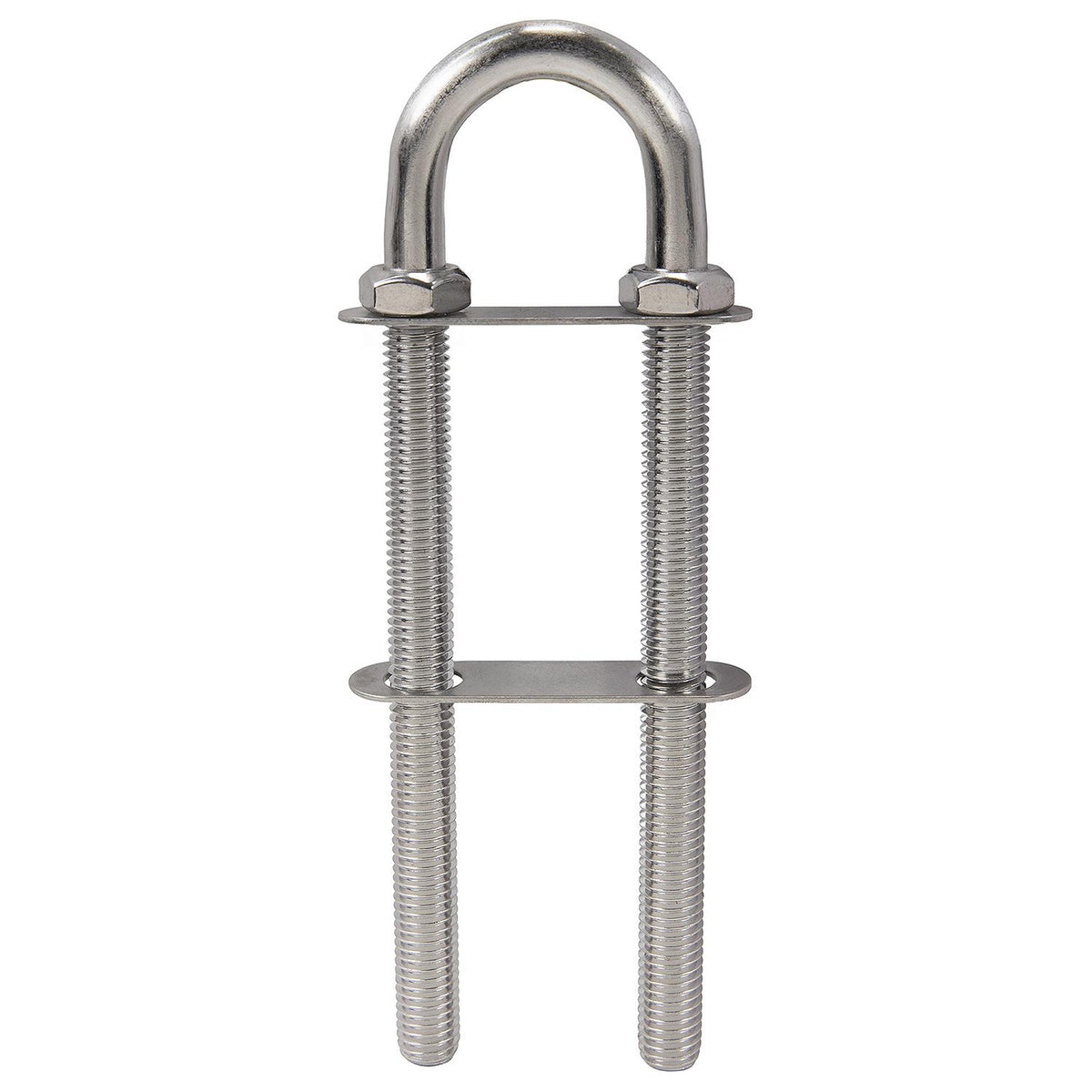 Seachoice 33463 Bow and Stern Eye - Stainless Steel, 2 Nuts, 3.42" Thread Length