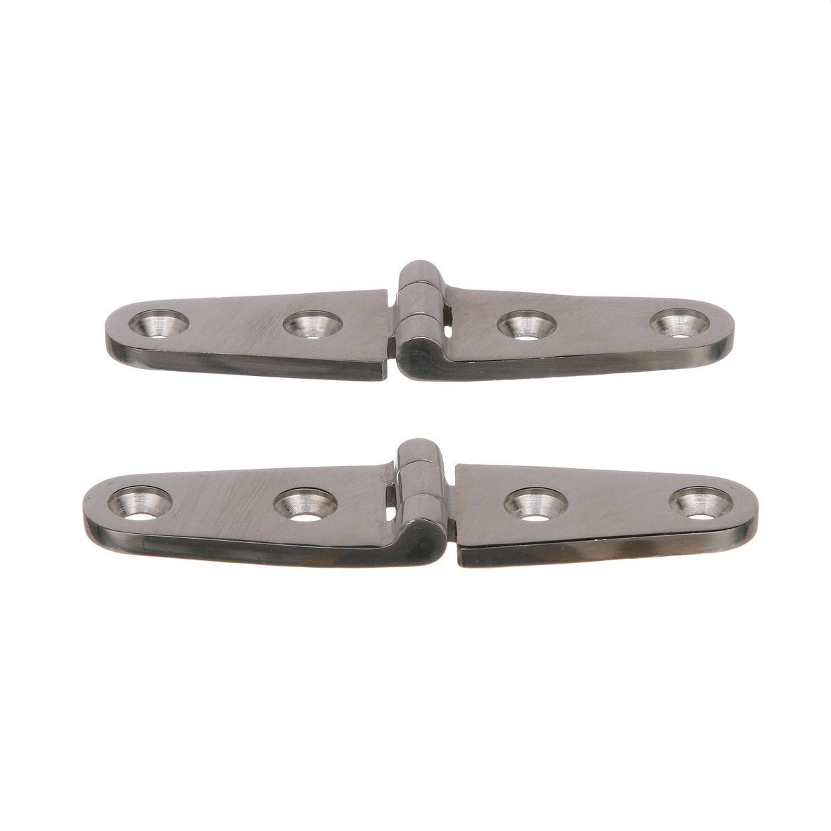 Seachoice Marine-Grade Strap Hinges, Polished 316 Stainless Steel, 4 in. X 1 in., Pack of 2