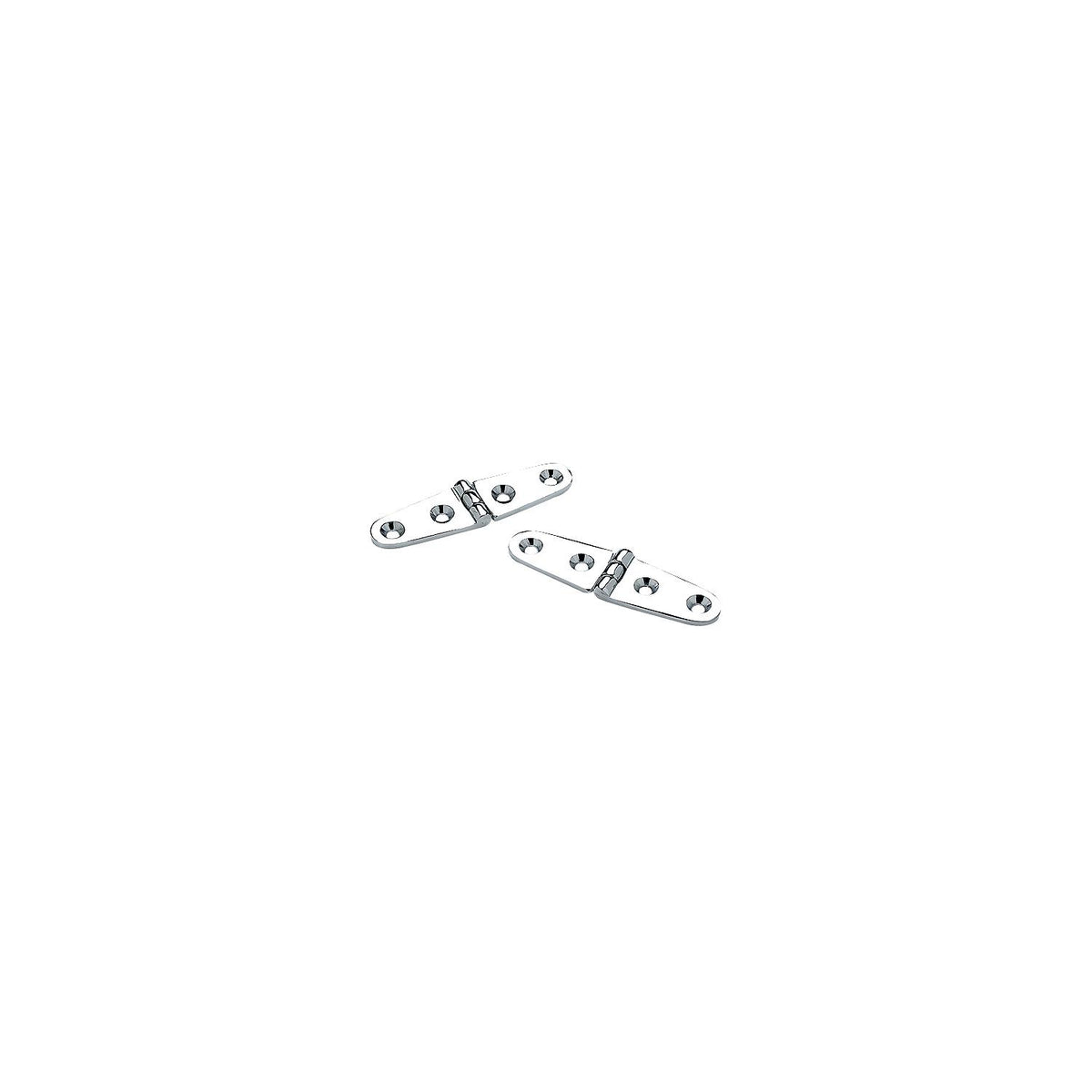 Seachoice Chrome Plated Brass Strap Hinges (1 Pair Per Pack) SC50-33821