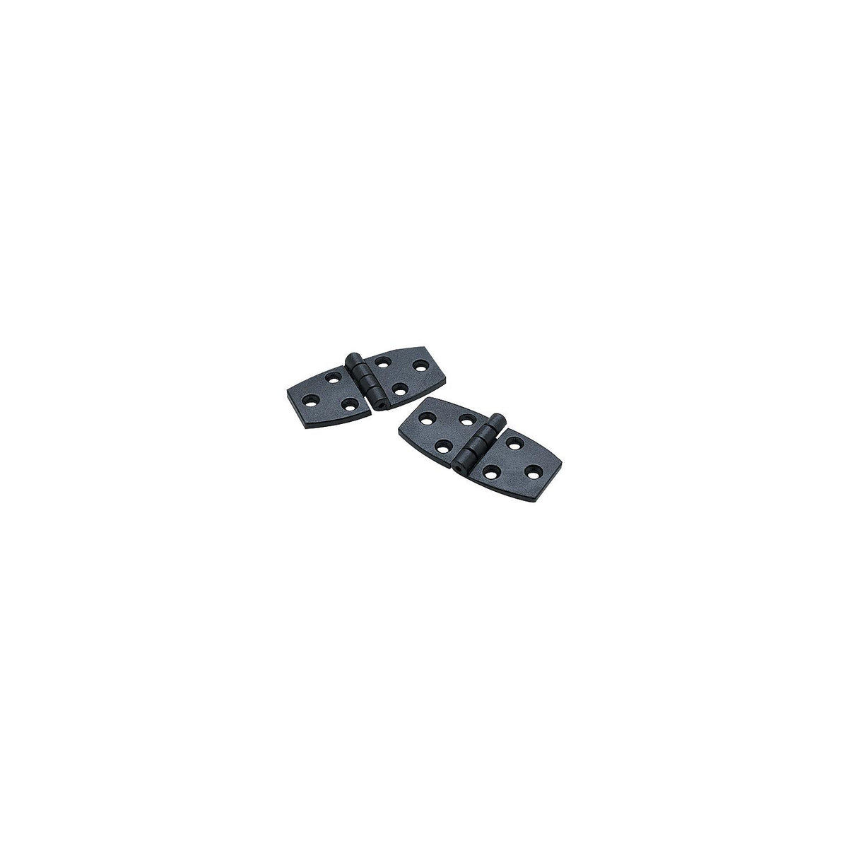 Seachoice Door Hinge, 2-3/4" x 1-3/8", Black Nylon, Pair
