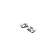 Seachoice (2) 2-1/4" x 1-1/2" Polished Stainless Steel 3/4" Short Side Hinges with Black Nylon Base Plate