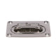 Seachoice Spring Loaded Flush Mount Hatch Handle, 304 Stainless Steel, 3 In. X 2-1/4 In.
