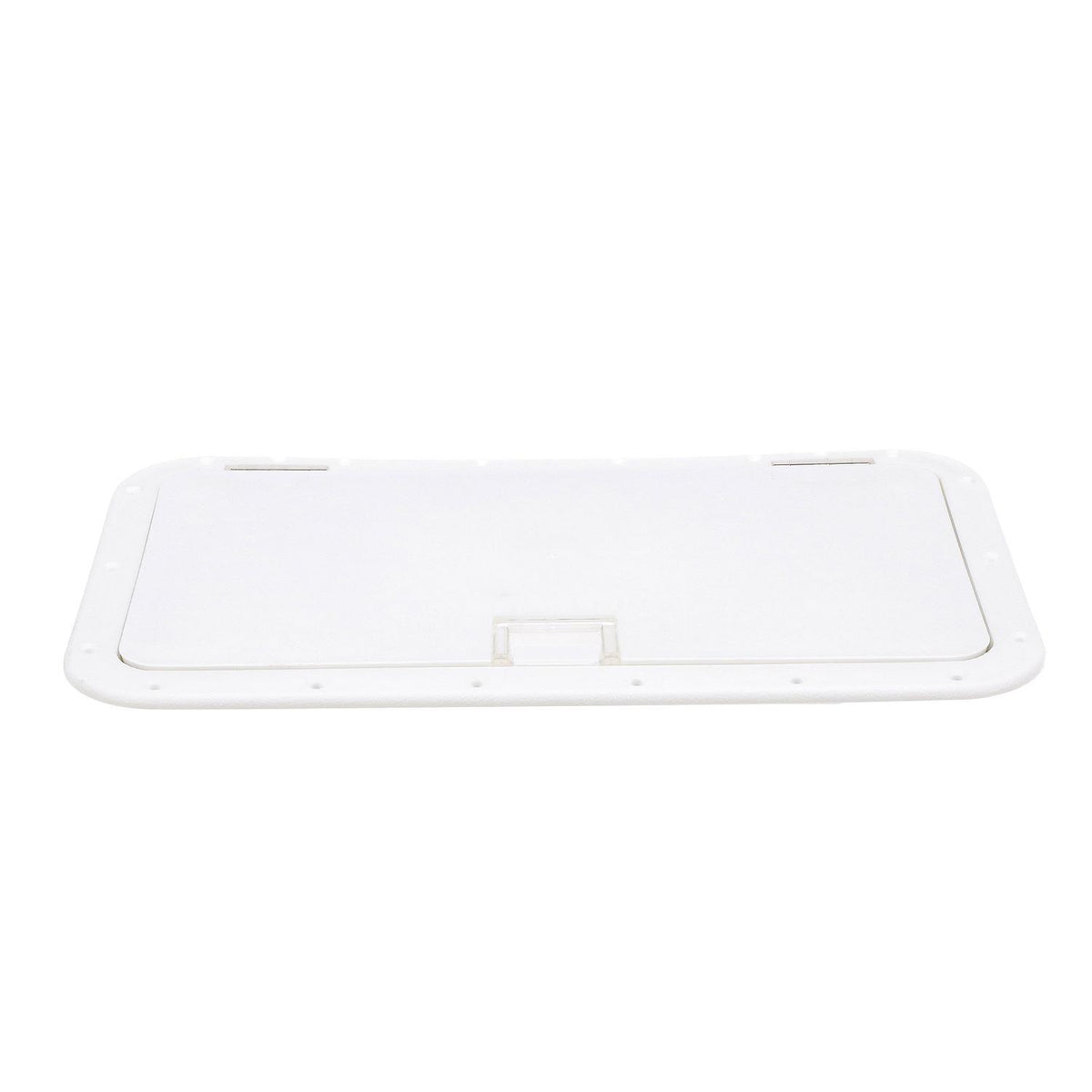 Seachoice Handle Hatch, Arctic White, 10 in. X 20 in., Stainless Steel Hinge