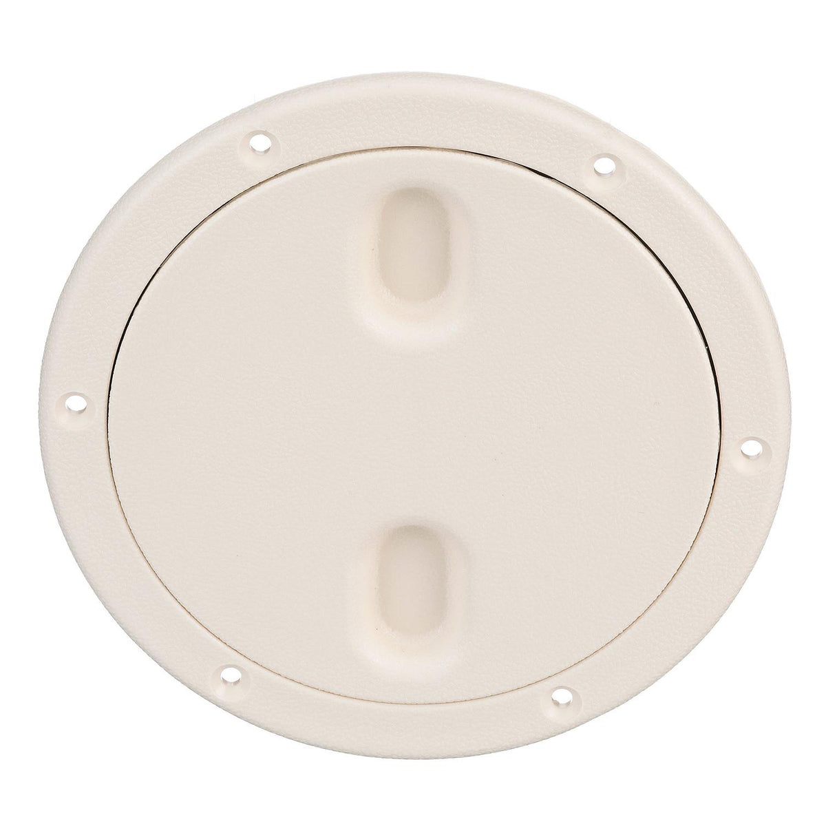 Seachoice Twist 'N' Lock Marine Boat Deck Plate, White Finish, Up to 6-1/2 In.