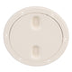 Seachoice Twist 'N' Lock Marine Boat Deck Plate, White Finish, Up to 6-1/2 In.