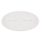Seachoice Twist 'N' Lock Deck Plate, White Base and Lid, Up to 8-1/2 in. Diameter