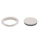 Seachoice White Pry-Up Deck Plate, Watertight, Up to 10-5/8 in. Diameter Hole