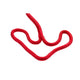 Seachoice Double-Braid Nylon Dock Line with Eye Splice, Pre-Shrunk, Heat Stabilized, 3/8 In. X 15 Ft., Red