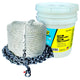 Seachoice 3 Strand Nylon Anchor Rope, 1/2 In. x 50 Ft Rope with 1/4 In. x 10 Ft Chain