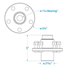 Sea Choice Cast Wheel Hub