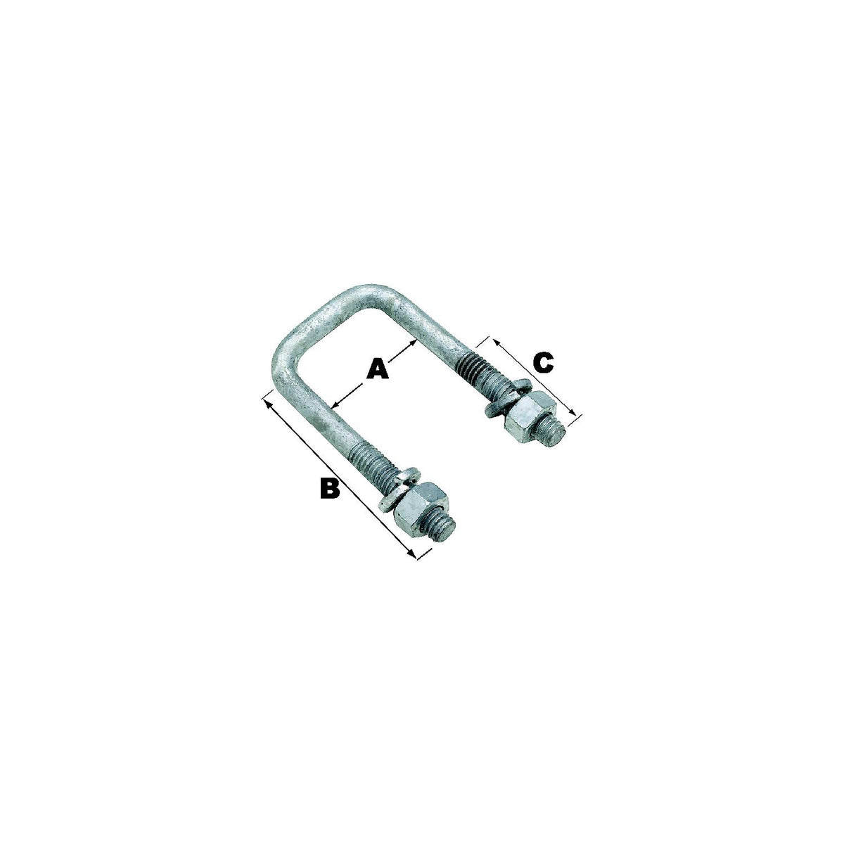 Seachoice Sq U-Bolt-3 1/16X2 13/16(Bulk