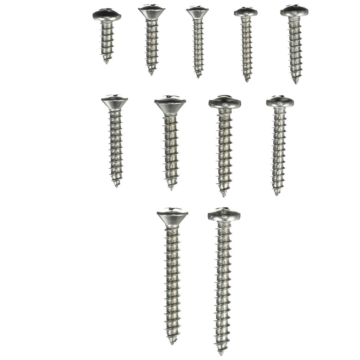 Seachoice Stainless Steel Tapping Screw Kit, 72 Piece