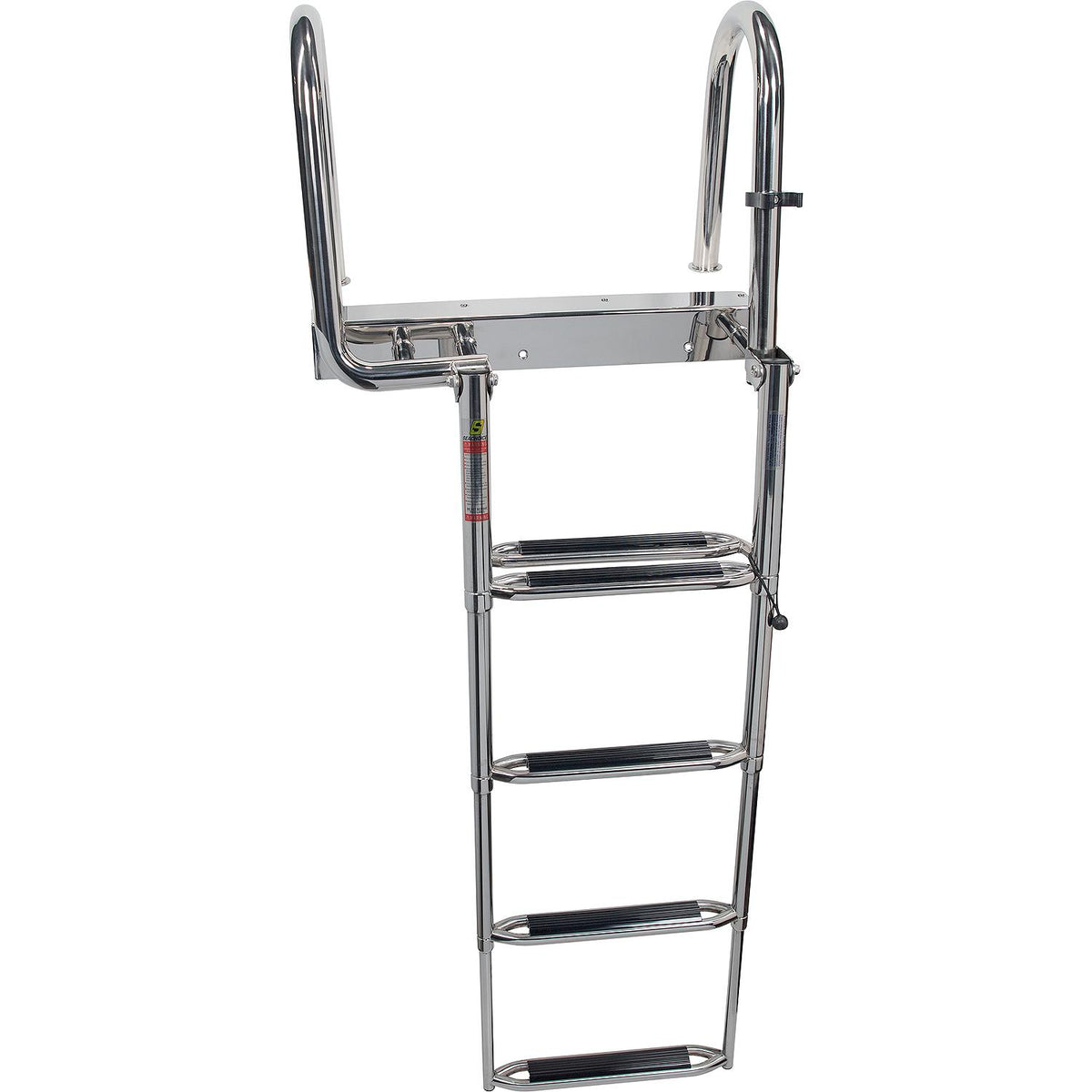 Seachoice Premium Telescoping Pontoon Boat Ladder, Steps: 4