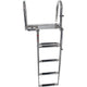Seachoice Premium Telescoping Pontoon Boat Ladder, Steps: 4