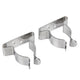 Seachoice Spring Clamps, Pack of 2, Polished Stainless Steel, 1-1.75 in. Size