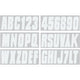 Seachoice 3" Premium Letter & Number Kit, White, Self-Adhesive Vinyl