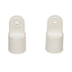 Seachoice Plastic External Eye Ends for Canopy Top, White, 7/8 in. OD, Pack of 2