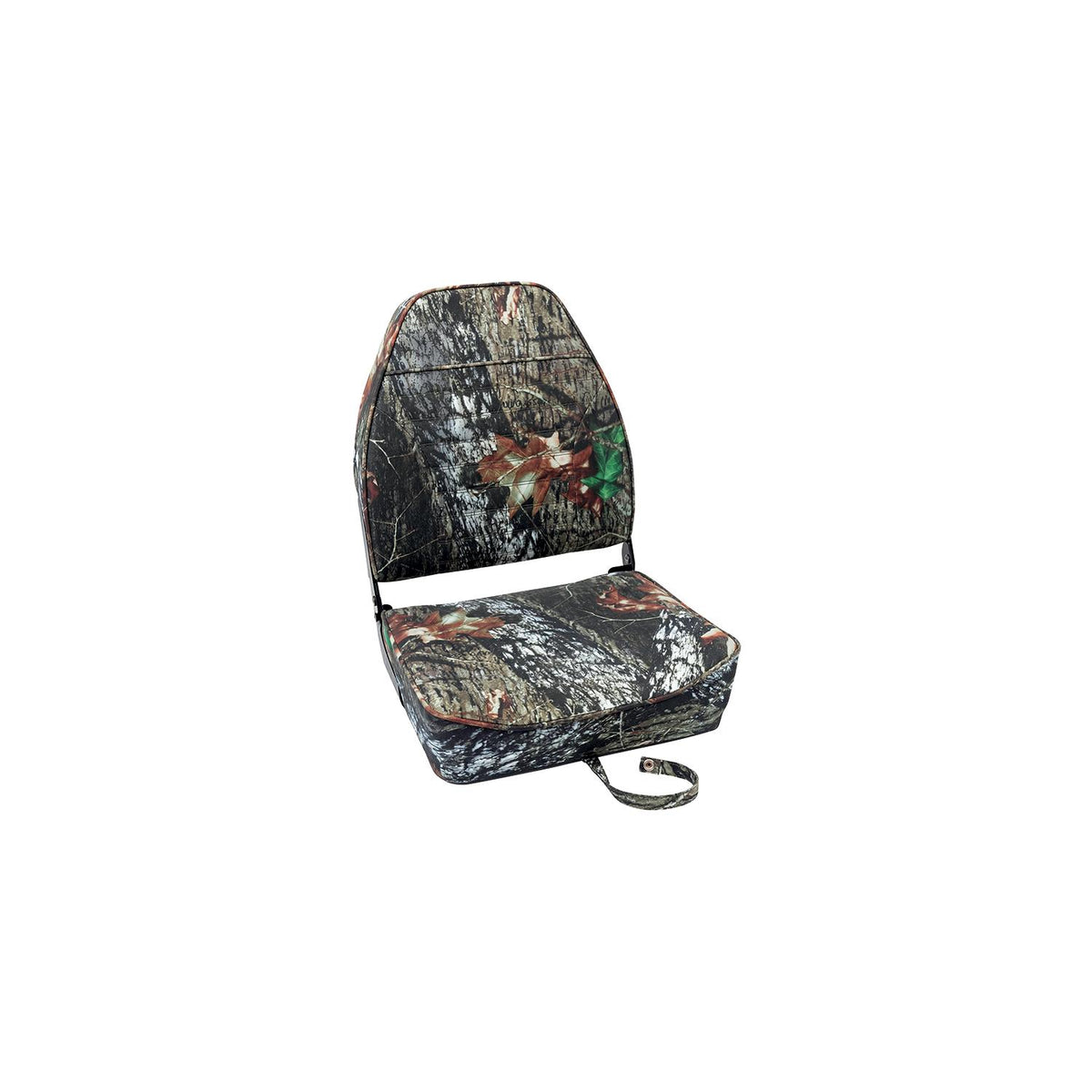 Seachoice High-Back Fold-Down Fishing Seat, Camouflage
