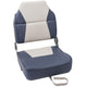 Seachoice Premium High-Back Fold-Down Fishing Seat, Gray/Charcoal