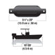 Seachoice Twin Eye Ribbed Fender Kit, Includes a Pair of MFP Fender Lines, Black, 5-1/2 in. X 20 in.
